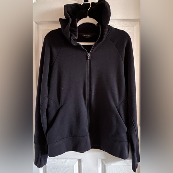 Athleta Womens Black Triumph Full Zip Hoodie Jacket Size Large - Picture 6 of 15
